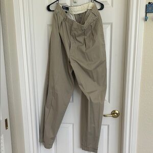 LAST WEEK! Classic Tan Polo Men's pleated cuffed Pants
